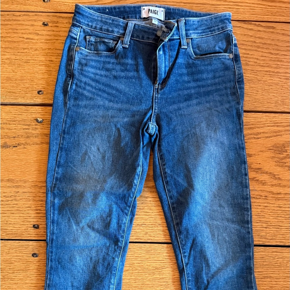 PAIGE Dark Indigo Denim Jeans